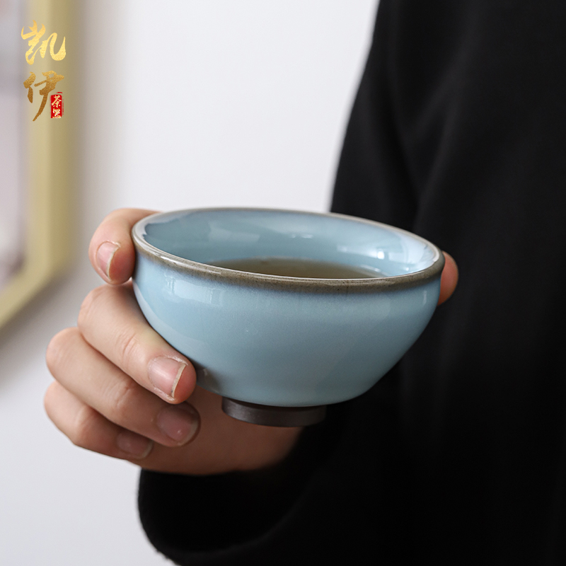 Patrick ho chi - ping master hand your up for a disk can raise zen cup your porcelain single glass ceramic individual sample tea cup bowl