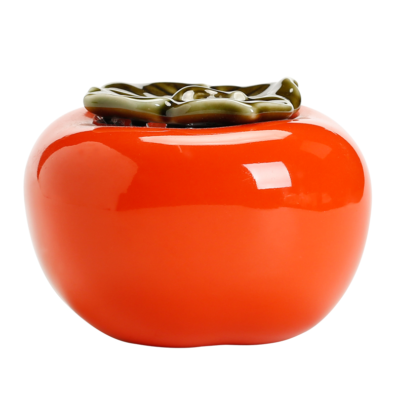 Kay medium mini persimmon persimmon persimmon ruyi ceramic POTS creative caddy fixings tea pet furnishing articles sealed jar