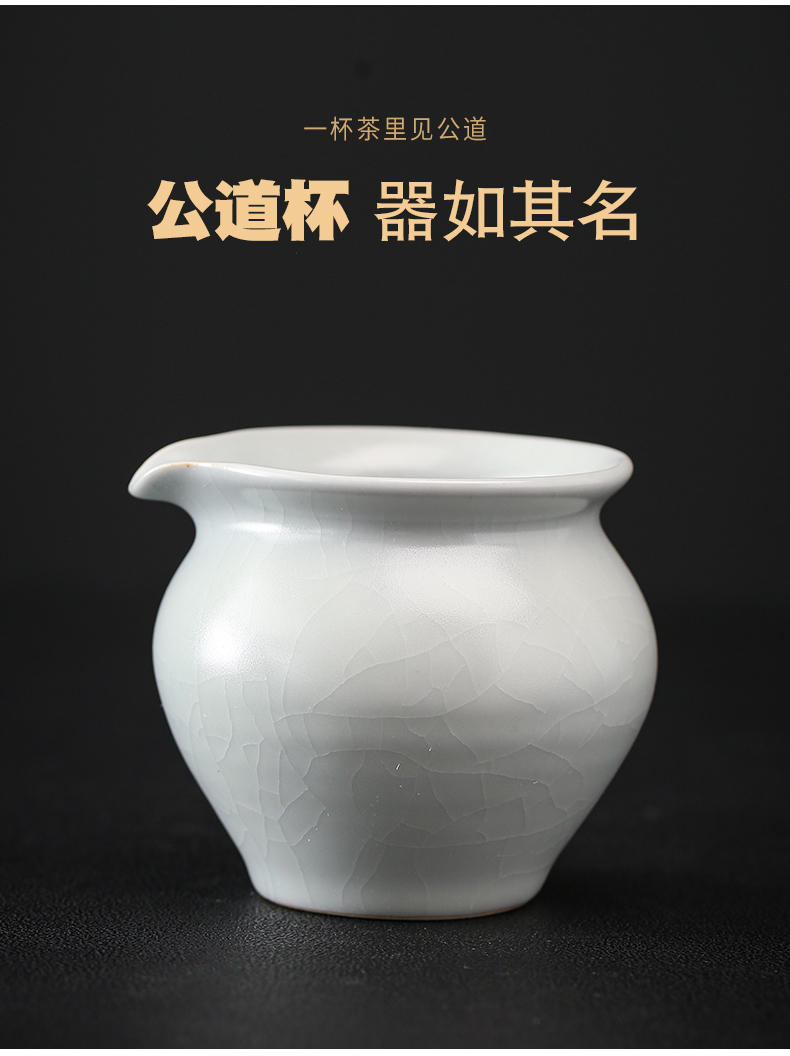 Holly your up kung fu tea sets three cups to tureen whole household jingdezhen ceramic ice crack glaze manually