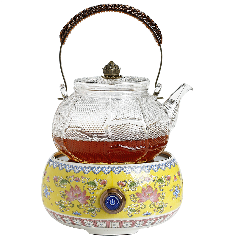 TaoLu glass kettle boil tea machine to filter the teapot high temperature iron girder pot of kung fu tea pot