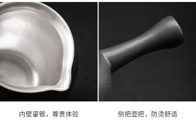 Elegant coagulation sweet side put as the coppering. As silver suit household jingdezhen ceramic tea set which make tea cup office gift boxes