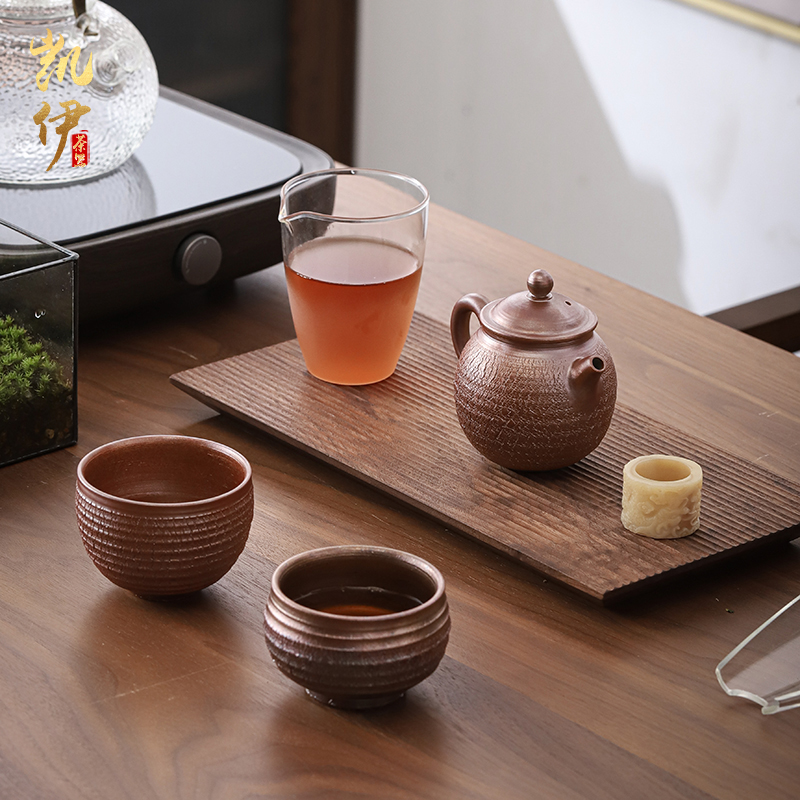 Patrick ho chi - ping coarse pottery teapot single pot of kung fu teapot Japanese pure manual commercial pot of firewood to restore ancient ways the teapot
