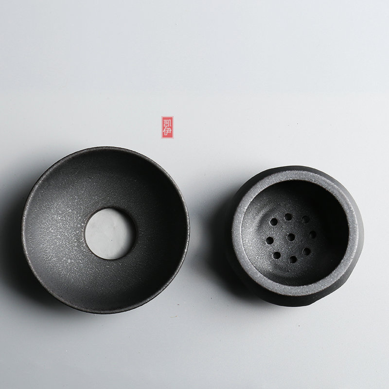 Kate black sands in hot filtering screen ceramic screen kung fu tea set filter tea