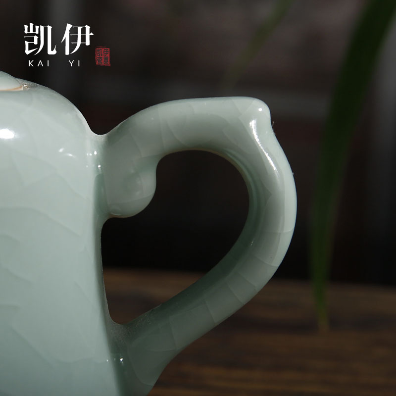 Kate your up ceramic teapot tea set gourd pot pot of single pot, kung fu tea set the home can be a pot of your porcelain