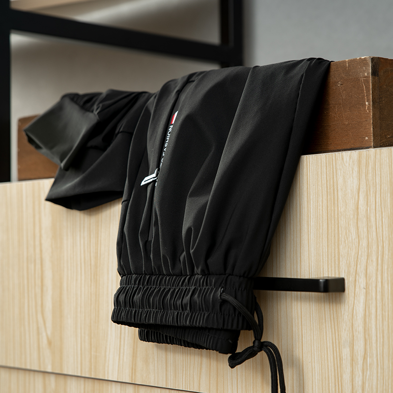 Beam mouth slim tailoring large elastic air-conditioned pants summer 21 new smooth breathable quick-drying sports casual pants