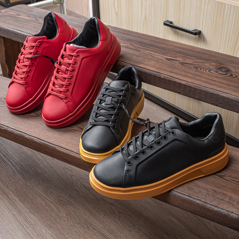 Exploits self-Remain 29 Euro Collider design ultra-slim leather retro low Help Leisure Shock Sports Board Shoes