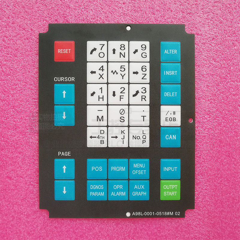 FANUC Bed System Button membrane A98L-0001-0518#T 0518#M02 Operation Panel