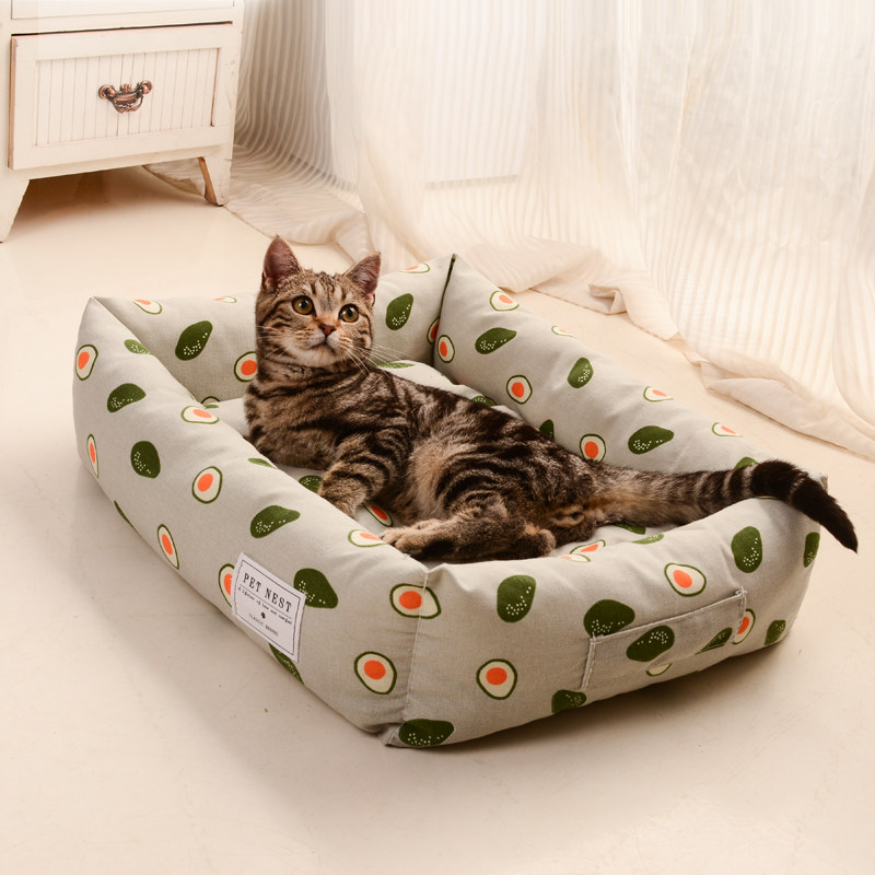 Dog nest can be removed for four seasons of general pet bed dog summer small dog dog socket cat cushion cat nest summer
