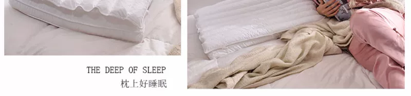 Nam Cực sợi lớp bông satin PE thở ống Gối đơn thư cổ tử cung gối một cặp nhịp 2 - Gối