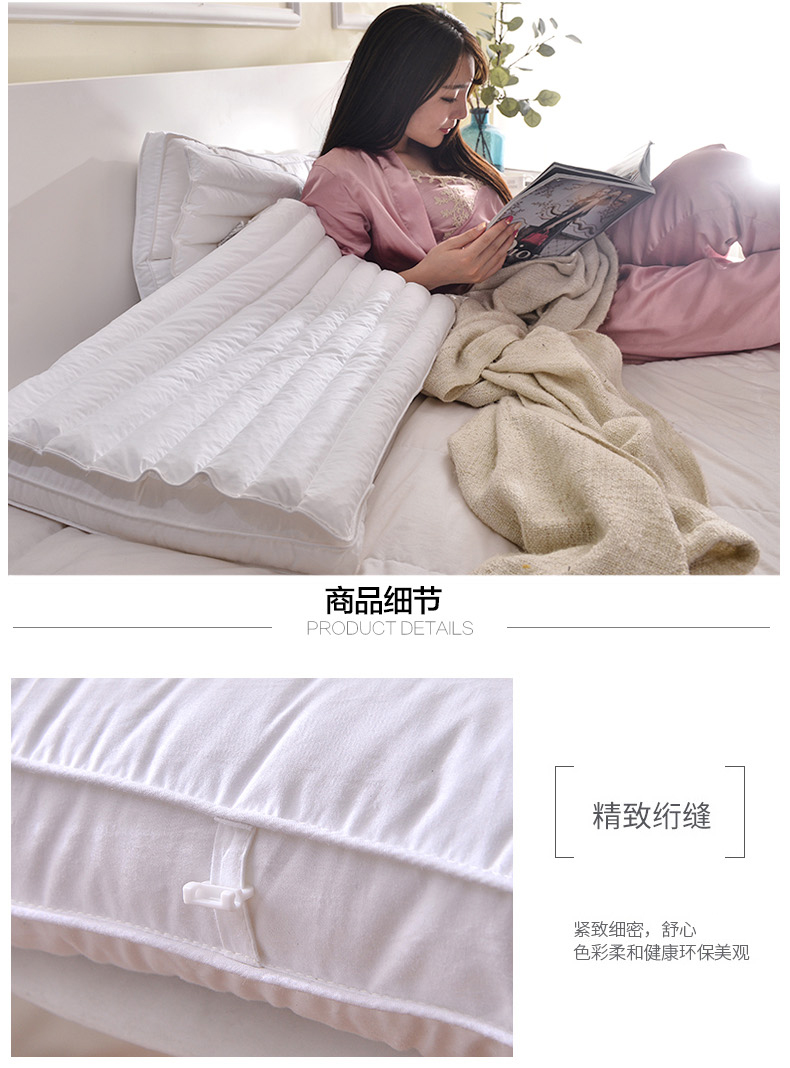 Nam Cực sợi lớp bông satin PE thở ống Gối đơn thư cổ tử cung gối một cặp nhịp 2 - Gối gối chống trào ngược cho bé
