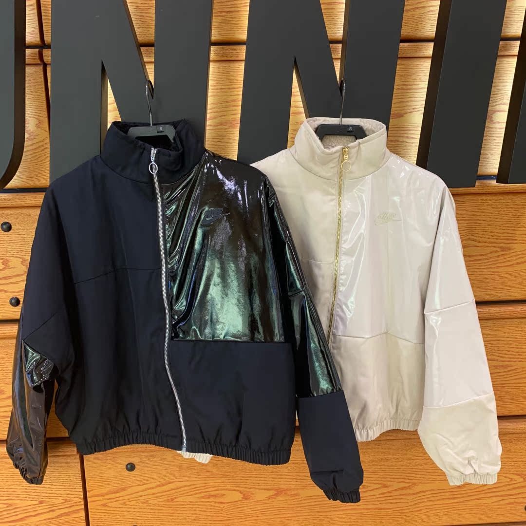 Nike Nike 2020 Winter new women splicing sports windproof cotton jacket jacket CZ1871-010