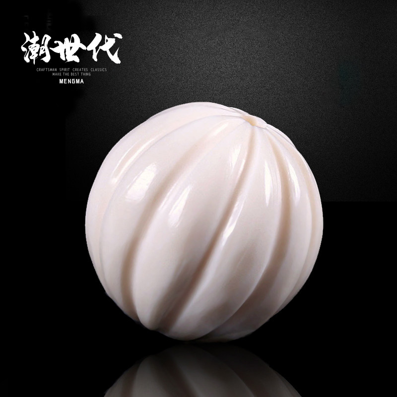 Mammoth ivory carved pumpkin ball ball partition backcloud Buddha Zhujiu Zhujiu Lu Buddha Diy Diy accessories