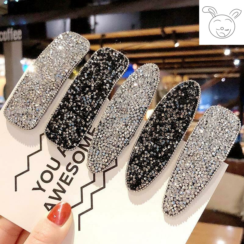Net red same paragraph ins new rhinestone BB clip đơn giản kẹp tóc mái ngố kẹp bên đầu kẹp cô gái tóc trang sức kẹp tóc - Phụ kiện tóc