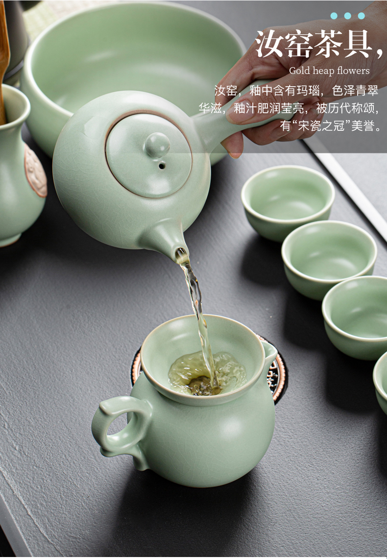 Your up teapot filtering large single pot shih pot pottery piece of ice to crack open the teapot household porcelain kung fu tea set side