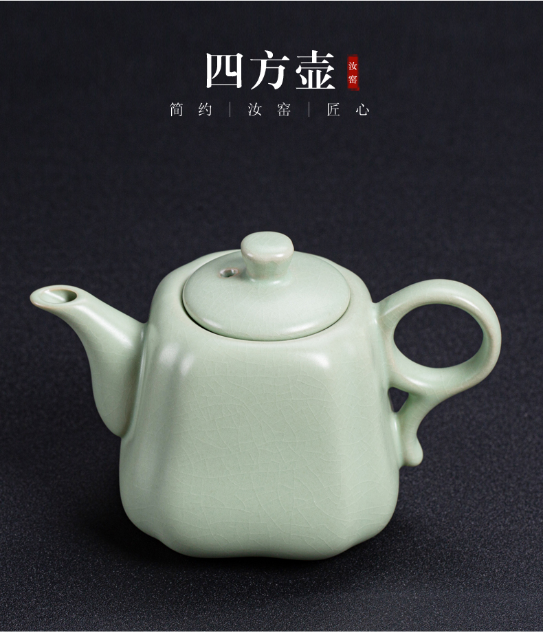 Your up teapot filtering large single pot shih pot pottery piece of ice to crack open the teapot household porcelain kung fu tea set side