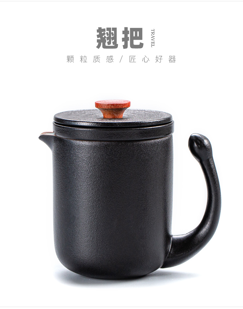 Crack cup travel a pot of four cups of tea set single kung fu suit portable package travel easy take the teapot