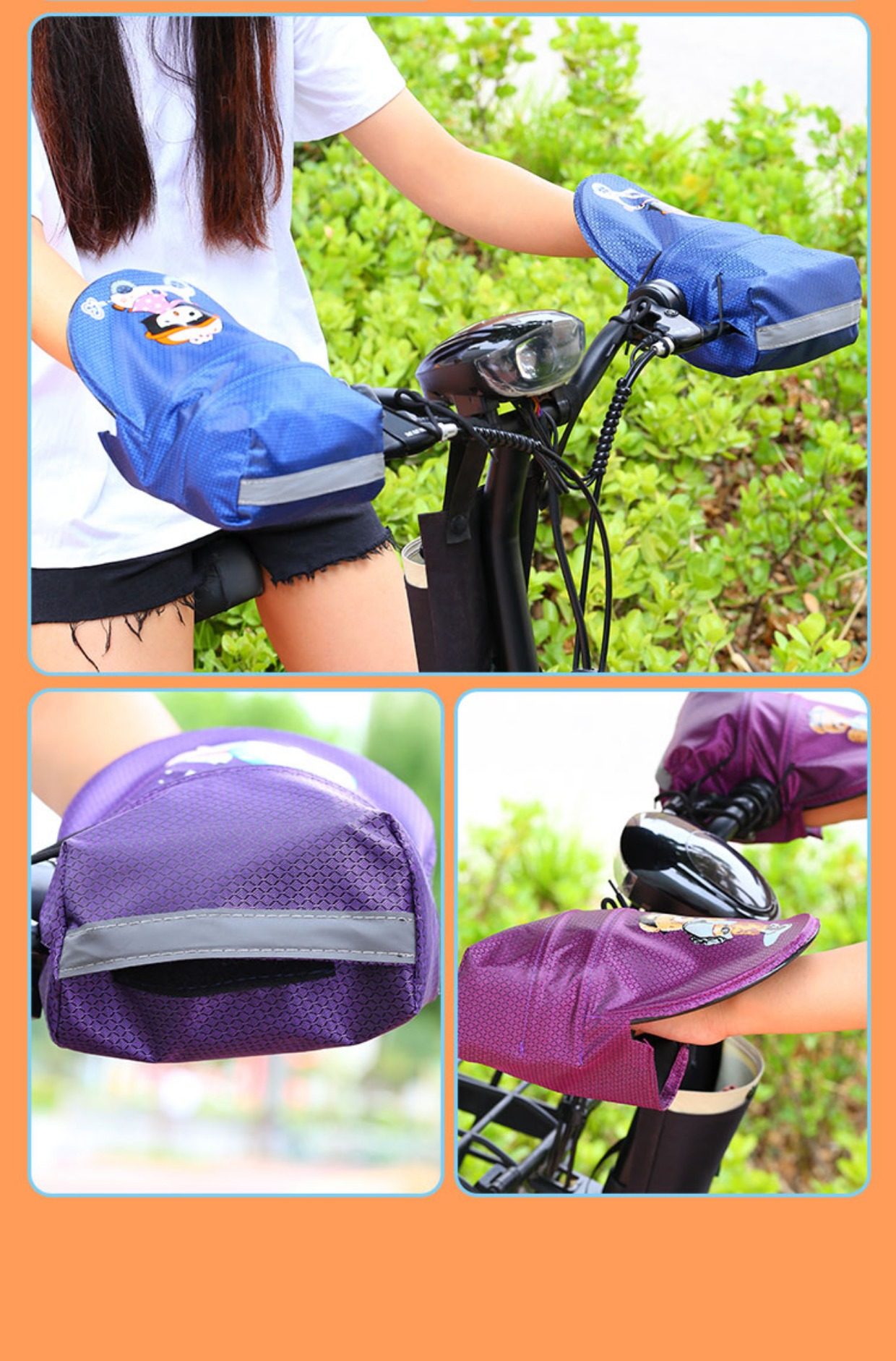 New three-dimensional electric car sunscreen gloves breathable summer battery motorcycle upper hand cover sunshade hand cover
