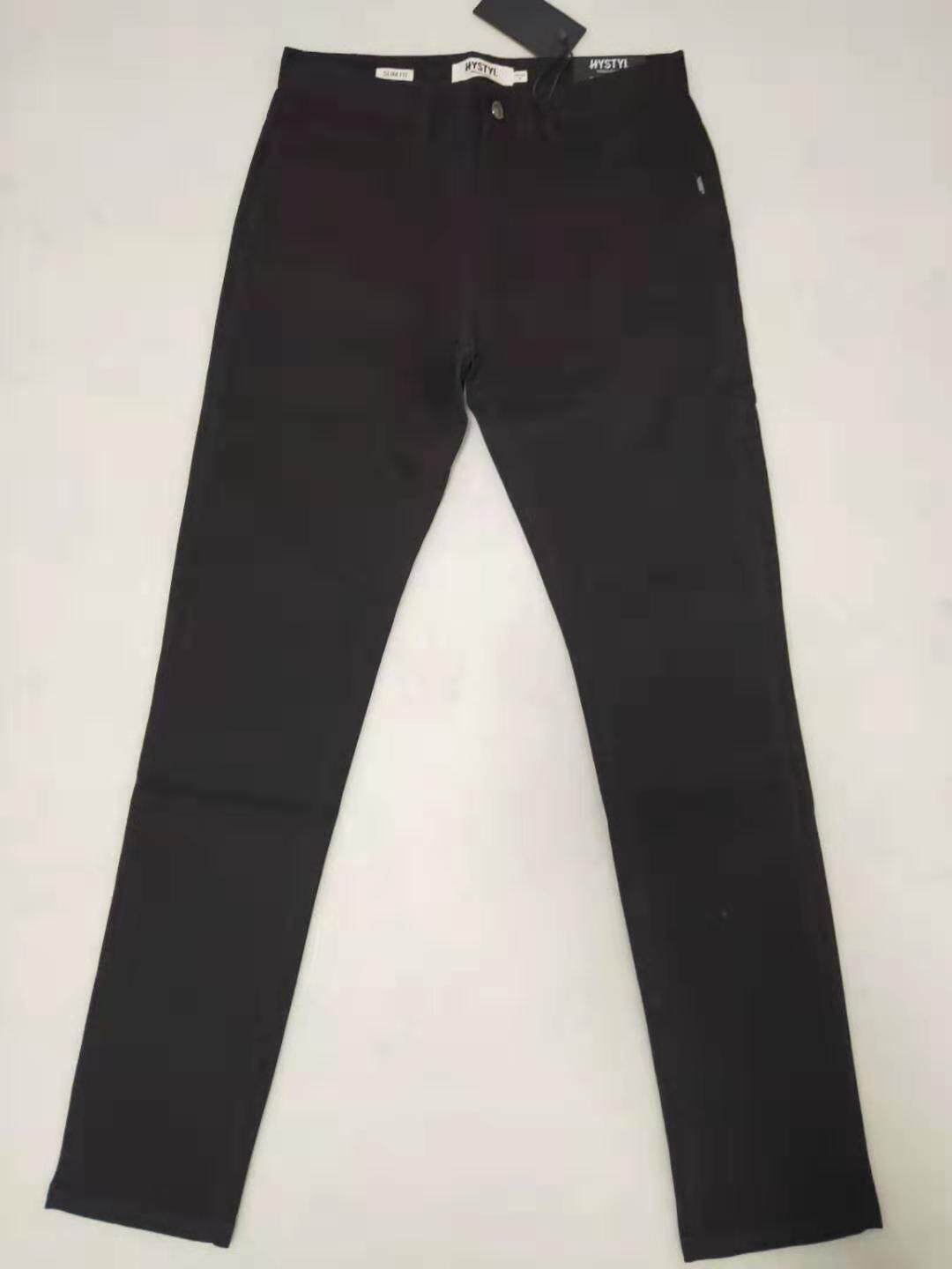 Clear Cabin Beauty Ttesbony Pants Autumn Winter Workout Mid Waist Black Casual Long Pants Daily Display Slim Black Pants