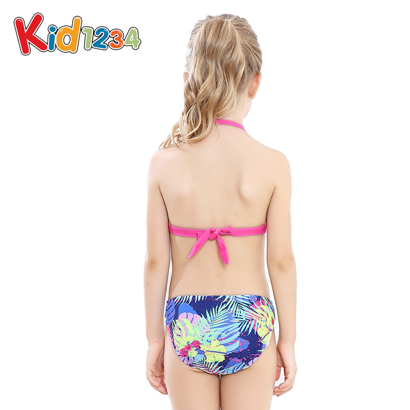 Girls' Summer Dress New Children's Swimsuit Girls' Middle School Children's Bikini Korean Style Cute Split Swimsuit