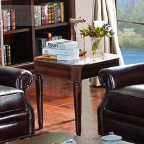 American corner table living room sofa side table side cabinet solid wood simple square table mini side table mobile coffee table