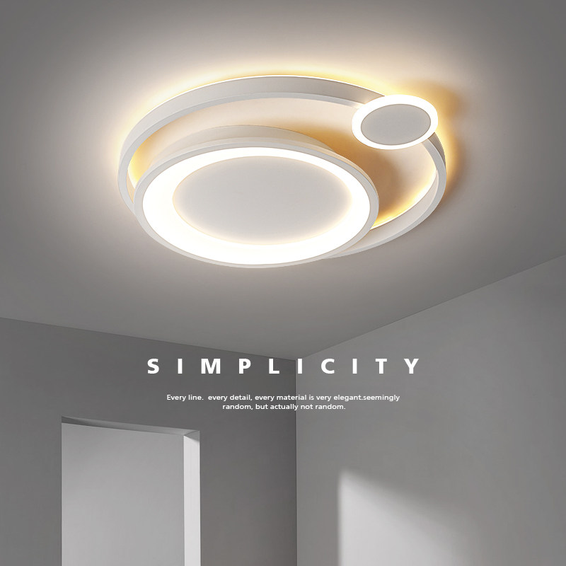 Candlelight circular bedroom light suction ceiling light main sleeper home led minimalist modern cozy romantic Nordic room lamps