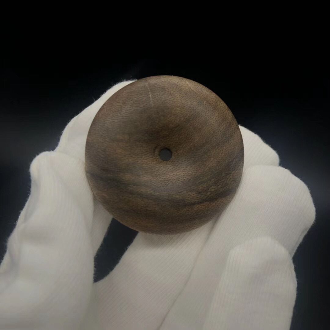 Boutique Vietnam Black Oil Nha Trang Agarwood Old Material Safety Buckle 38*10mm