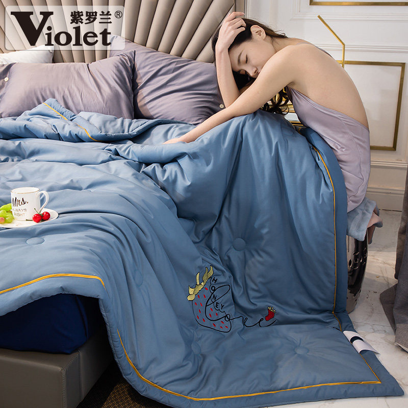 紫罗兰 2020年夏季新款 刺绣夏凉被空调被 1.5~2米 天猫优惠券折后￥59起包邮（￥79-20）