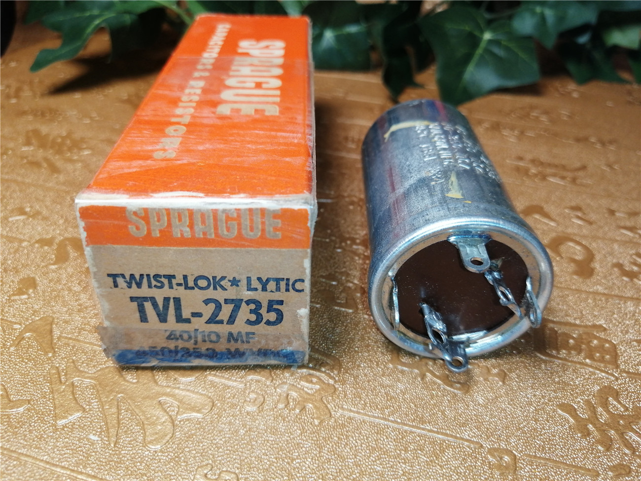 Sibi SPRAGUE lettering antique filter bile machine high voltage capacitor 40uF 450V one price