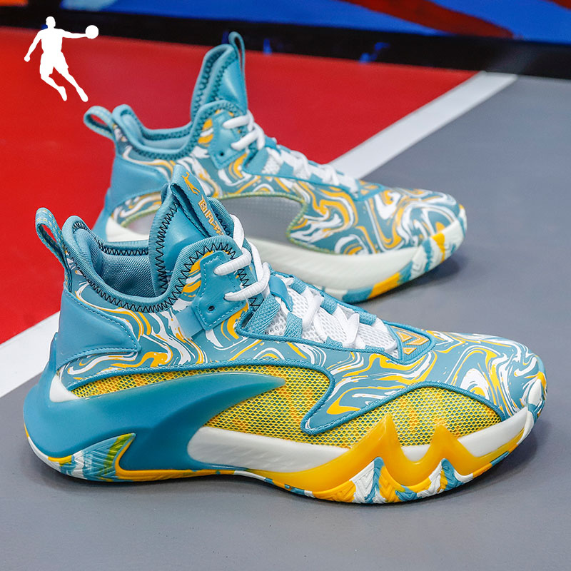 Jordan basketball shoes men's shoes 2022 spring new high-barrel real combat sneakers official shock absorbing abrasion-proof sneakers