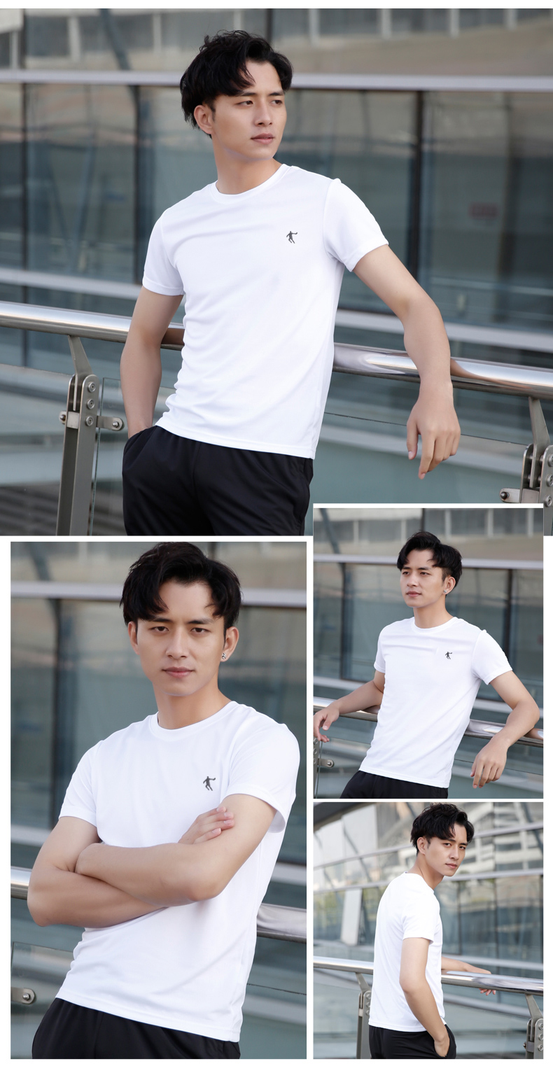 Jordan ngắn tay t-shirt nam 2018 mùa hè mới thoáng khí nửa tay chính hãng nhanh khô quần áo thể thao lỏng ngắn tay người đàn ông áo thể thao nam có cổ