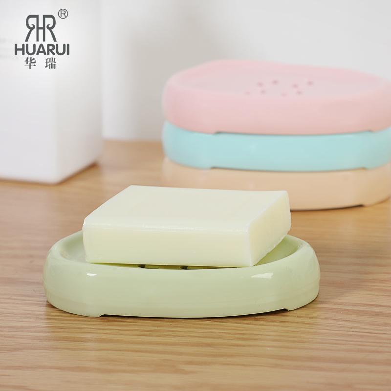 Soap box bathroom bathroom plastic drain soap box light luxury soap dish soap rack tray rack household soap tray - Taobao