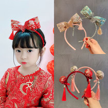 Hanfu hair accessories children tassel ancient style headdress New year Chinese style cheongsam accessories Gege hair hoop baby headband female