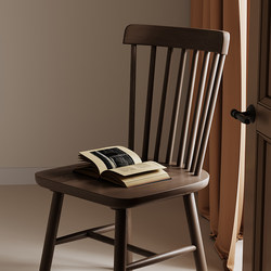 Solid Wood Dining Chair For Home Dining Table Chair Living Room Tea Table Wood Stool Backrest Antique Negotiation Desk Chair