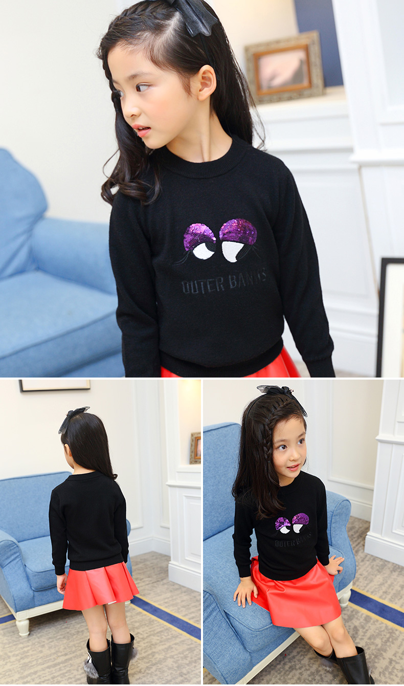 Pull fille à manche longue - Ref 2105975 Image 18