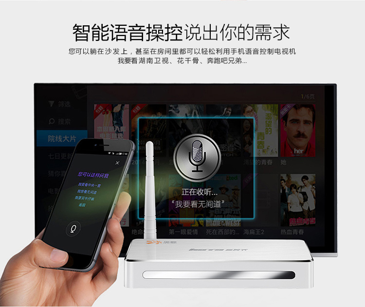 máy chiếu mini xiaomi Thế giới hộp H12 thế hệ thứ hai tám mạng set-top box HD player không dây wifi truyền hình trực tiếp củ phát wifi maxis