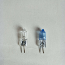 Halogen lamp beads G4 12v 20W blue plated lamp bead pin ultra white light crystal lamp small bulb Rice Bubble