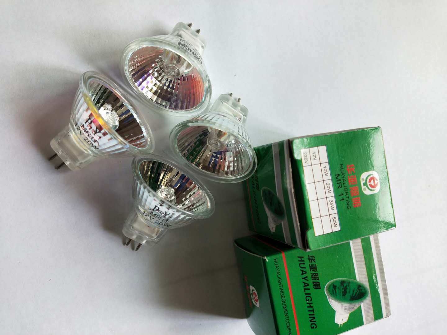 Low voltage lamp cup MR11 12v20W 35W ceiling projection lamp Halogen lamp cup warm light spot light socket