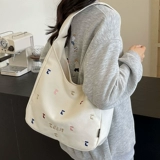 Вместительная и большая сумка через плечо, универсальная сумка на одно плечо, шоппер, подходит для студента