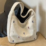 Вместительная и большая сумка через плечо, универсальная сумка на одно плечо, шоппер, подходит для студента