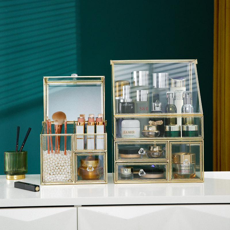 Cosmetic Shelve Room Dorm Room Dorm Room Bedroom Bedside Stratix Partition of the Divine Instrumental Good Glass Movement