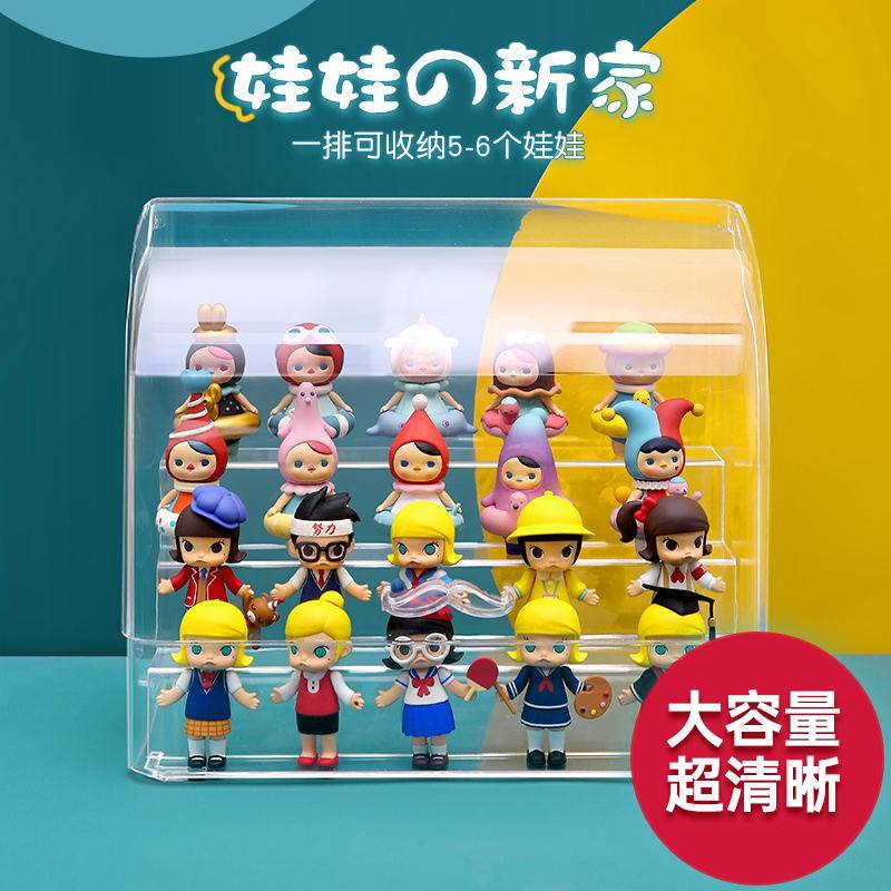 Blind box containing exhibition shelf Acrylic Model Bubble bubble Mater transparent popmart paparazzi Villa Dust Cabinet Hood