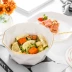 Phnôm Pênh Tây Đĩa bít tết Đĩa kim cương Vàng Đĩa kết hợp Bộ đồ ăn Salad Bát súp Bát đĩa Creative Hotel Bộ đồ ăn - Đồ ăn tối