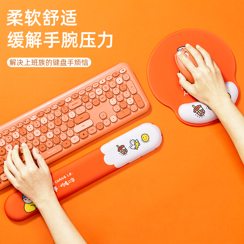 2021 Creative Cartoon Slip Rat Pad With Wrist Care Silicone Keyboard Hand Care Cute Girl Office Computer Thickened Wrist Cushion Handpillow Good Looking High Face Value 3D Solid Personality Palm Care To Prevent Mouselet Hands
