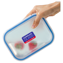 LOCK&LOCK crisper lunch box microwave heated glass crisper with lunch box glass bowl lunch box sealed