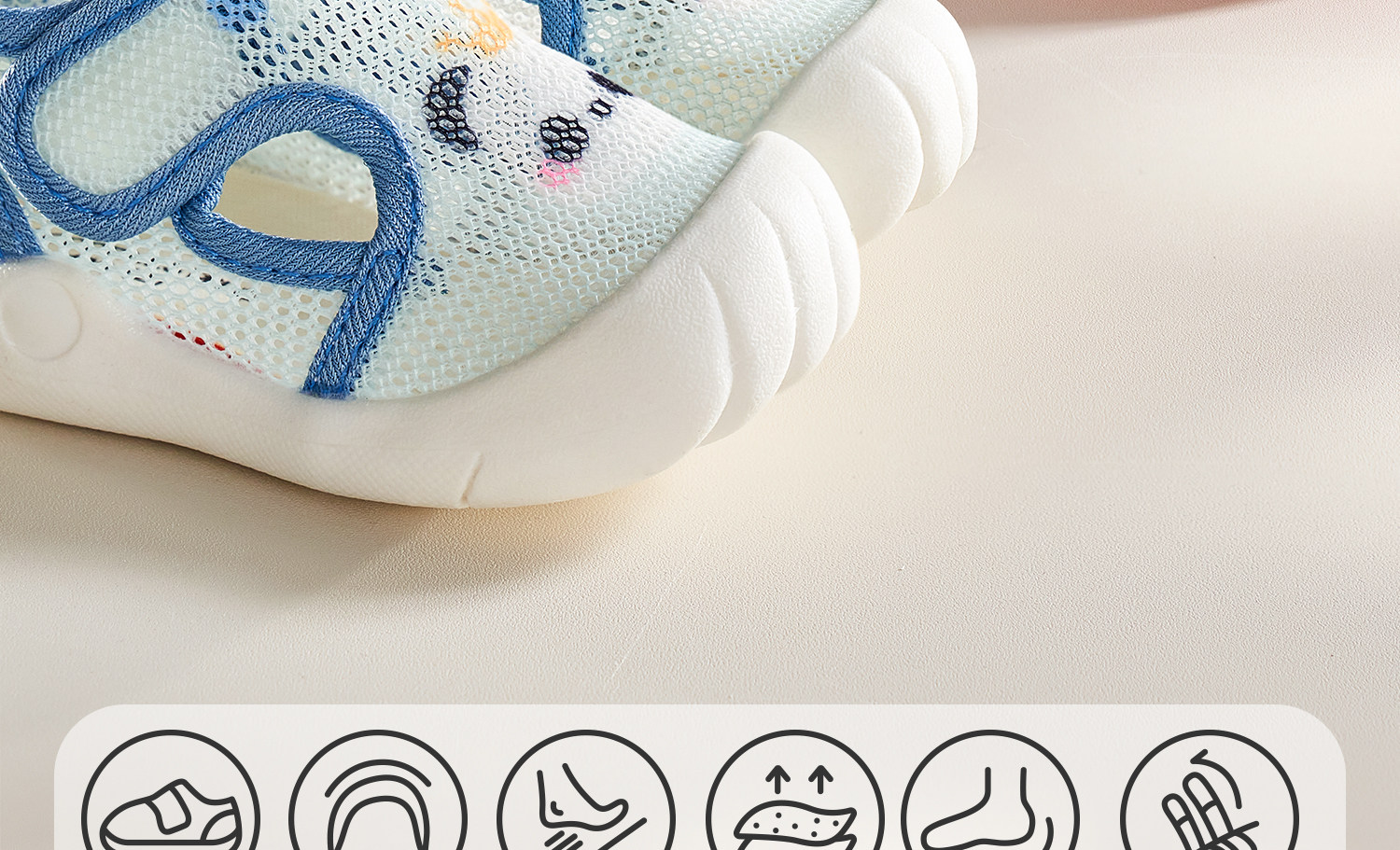 科巢宝宝夏季凉单鞋男学步鞋一-2岁婴儿童鞋软底婴儿网眼女宝鞋子 — 3