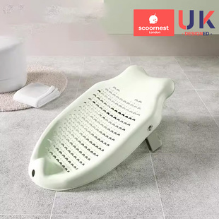 婴儿洗澡浴架可调节坐躺宝宝浴盆防滑垫
