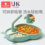 Стульчик для кормления, детская силиконовая обеденная тарелка, ложка для прикорма для еды для тренировок, посуда, комплект