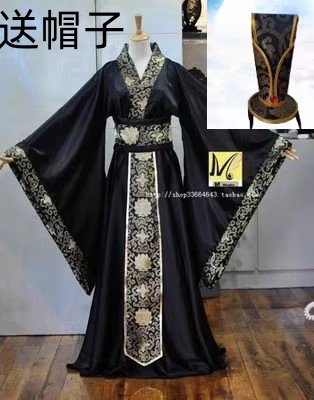 Ancient Hanfu for Men, Han Dynasty, Tang Dynasty, Imperial Court Attire, Long Robe, King's Clothing, Royal Official, Prince, Shopkeeper