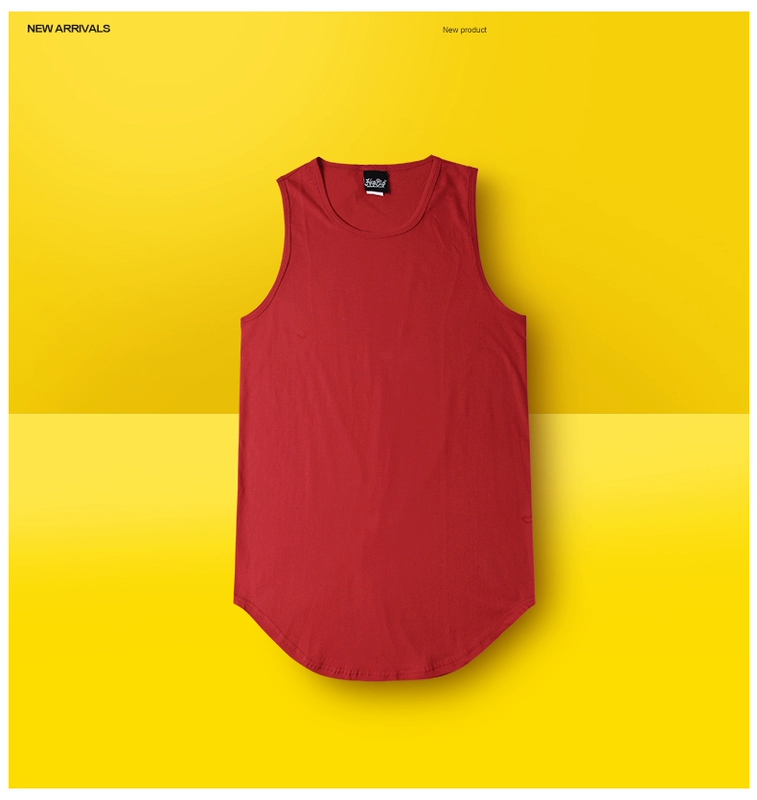 High Street Châu Âu và Mỹ cotton lớn vuông trắng hem ba chiều dài nam và nữ vài đáy áo vest ngọn vest khoác nam