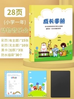 Один год в году в играх животных начальной школы (25 цветных страниц 30 карманов 3 черных карт)